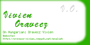 vivien oravecz business card